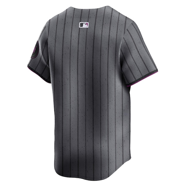 New York Mets Nike 2024 City Connect Blank Limited Jersey - Graphite