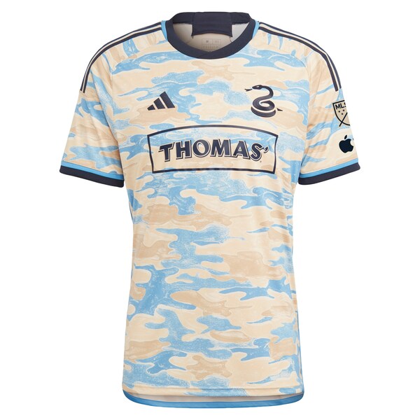 Daniel Gazdag Philadelphia Union adidas 2024 For Philly Authentic Jersey - Tan