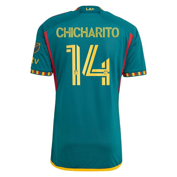 Chicharito LA Galaxy adidas 2024 LA Kit Authentic Player Jersey - Green