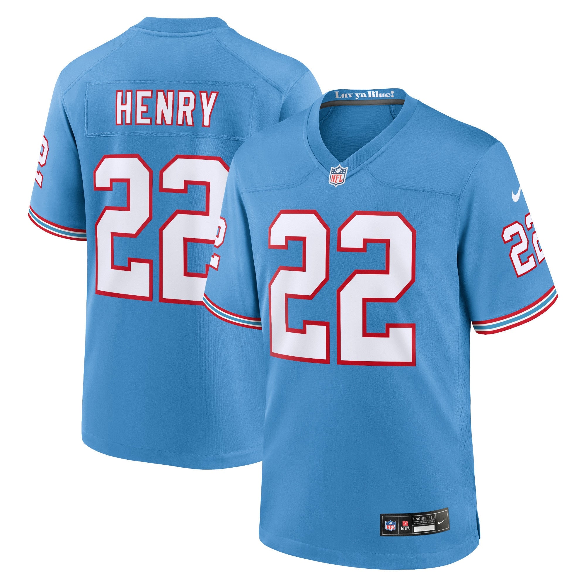 Derrick Henry Tennessee Titans Nike Game Jersey - Navy/Light Blue