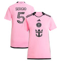 Sergio Busquets Inter Miami CF adidas Women's 2024 2getherness Replica Player Jersey - Pink