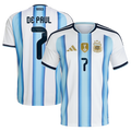 Rodrigo De Paul Argentina National Team adidas 2026 Home Replica Jersey - White