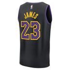 LeBron James Los Angeles Lakers  Youth 2025/26 City Edition Fast Break Jersey - Black