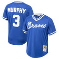 Dale Murphy Atlanta Braves Youth Cooperstown Collection Mesh Batting Practice Jersey - Royal