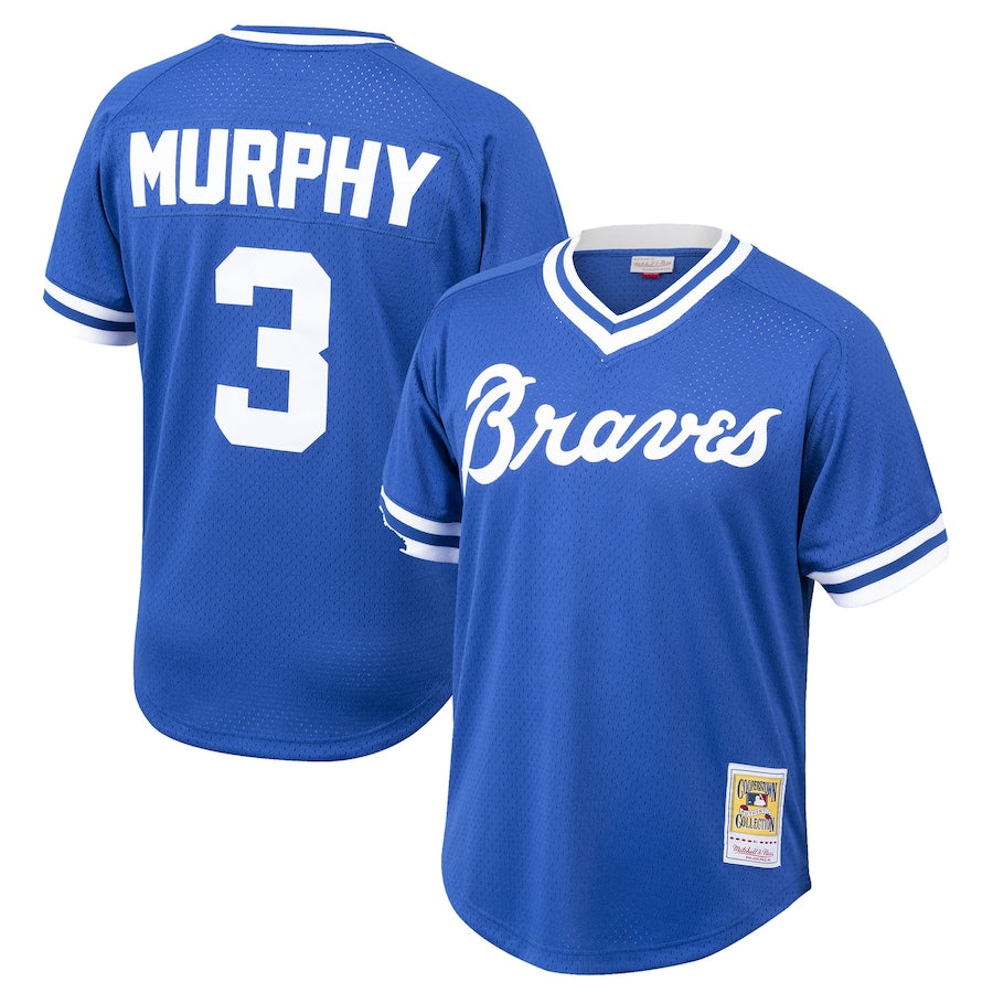 Dale Murphy Atlanta Braves Youth Cooperstown Collection Mesh Batting Practice Jersey - Royal