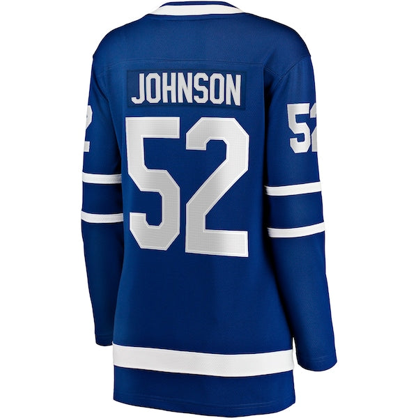 Reese Johnson Toronto Maple Leafs  Women's Home Breakaway Player Jersey - Blue