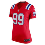 Keion White New England Patriots Nike Women's Alternate Team Game Jersey - Red/Navy/White