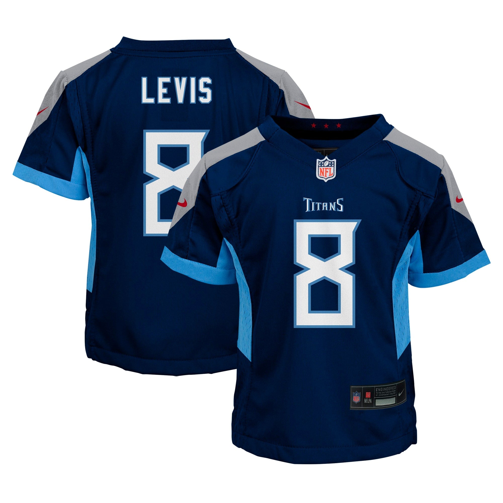 Will Levis Tennessee Titans Nike Preschool Alternate Player Game Jersey - Light Blue/Navy