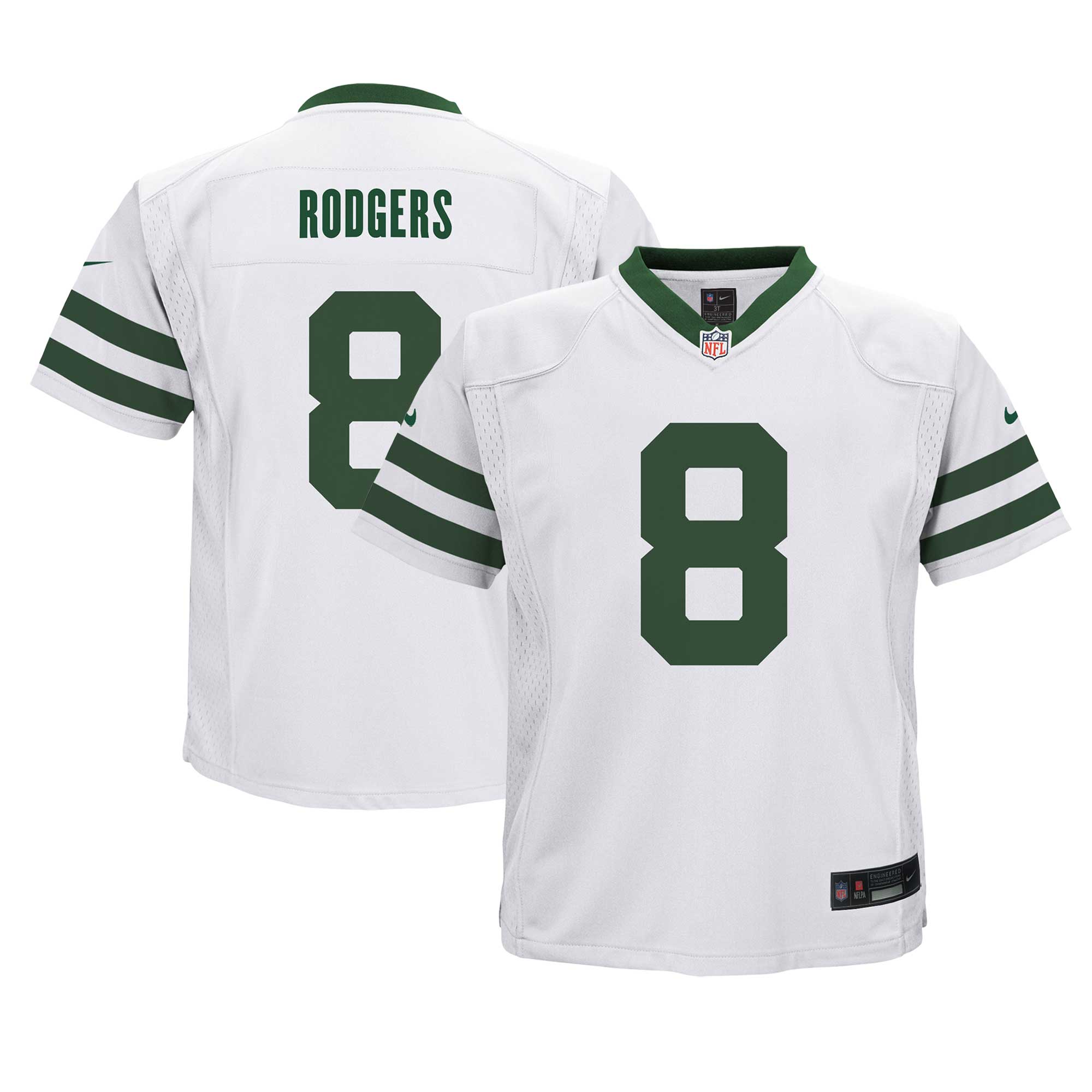 Aaron Rodgers New York Jets Nike Preschool Game Jersey - Gotham Green/White
