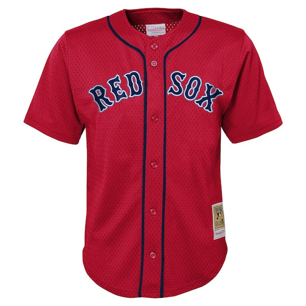 David Ortiz Boston Red Sox Toddler Cooperstown Collection Mesh Batting Practice Jersey - Red
