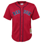 David Ortiz Boston Red Sox Toddler Cooperstown Collection Mesh Batting Practice Jersey - Red