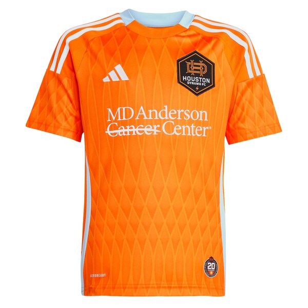 Artur Houston Dynamo FC adidas Youth 2025 Season 20 Replica Player Jersey - Orange