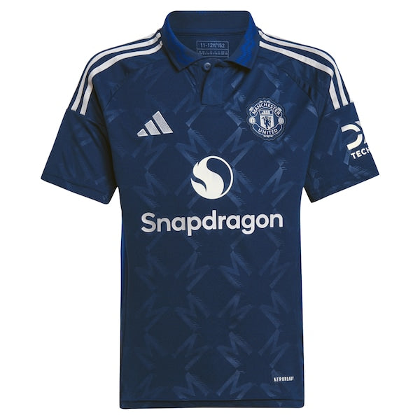 Marcus Rashford Manchester United adidas Youth 2024/25 Away Replica Player Jersey - Navy