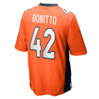 Nik Bonitto Denver Broncos Nike Game Player Jersey - Orange