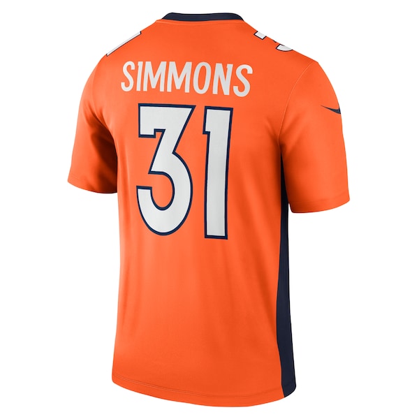 Justin Simmons Denver Broncos Nike Legend Jersey - Orange