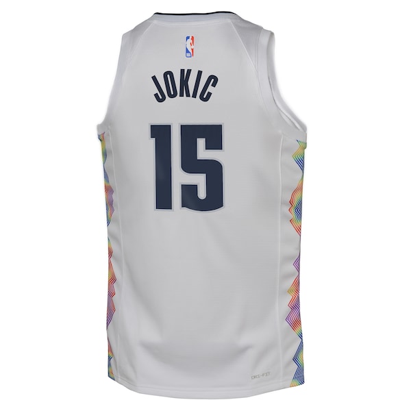 Nikola Jokic Denver Nuggets Nike Youth 2024/25 Swingman Player Jersey - City Edition - White