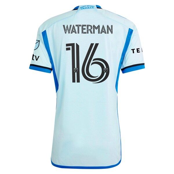 Joel Waterman CF Montreal adidas 2024 La Main Authentic Player Jersey – Light Blue