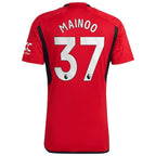 Kobbie Mainoo Manchester United adidas 2023/24 Home Replica Player Jersey - Red/Green