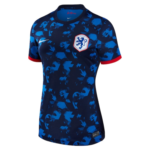Netherlands Women's National Team Nike Women's 2023 Away Stadium Replica Jersey - Blue