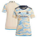 Philadelphia Union adidas Women's 2024 For Philly Replica Jersey - Tan