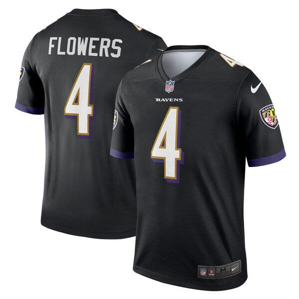 Zay Flowers Baltimore Ravens Nike Alternate Legend Jersey - Black