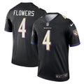 Zay Flowers Baltimore Ravens Nike Alternate Legend Jersey - Black