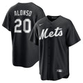 Pete Alonso New York Mets Nike Lights Out Replica Player Jersey - Black