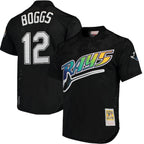 Wade Boggs Tampa Bay Rays Cooperstown Collection 1991 Mesh Batting Practice Jersey - Black