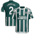 Victor Lindelof Manchester United adidas Youth 2023/24 Away Replica Player Jersey - Green/White