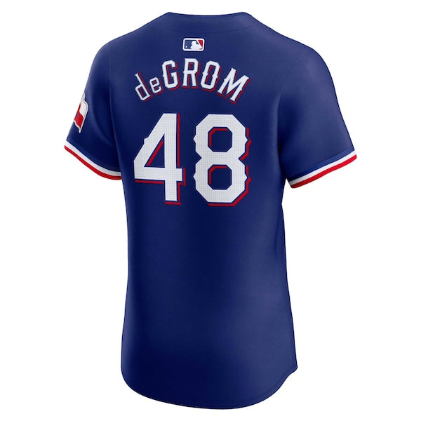 Jacob deGrom Texas Rangers Nike Alternate Elite Player Jersey - Royal