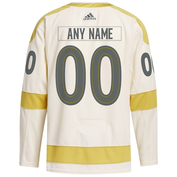 Vegas Golden Knights adidas 2024 NHL Winter Classic Primegreen Authentic Custom Jersey - Cream