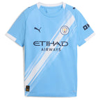 Erling Haaland Manchester City Puma Youth 2025/26 Home Replica Player Jersey - Sky Blue/Black