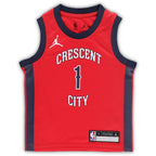 Zion Williamson New Orleans Pelicans Jordan Brand Preschool 2022/23 Replica Jersey - Statement Edition - Red