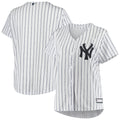 New York Yankees Women's Plus Size Sanitized Replica Team Jersey - White
