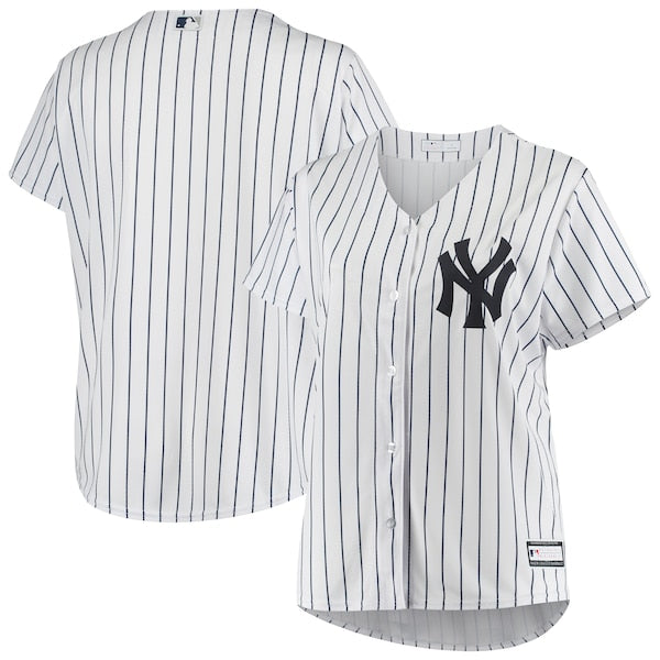New York Yankees Women's Plus Size Sanitized Replica Team Jersey - White