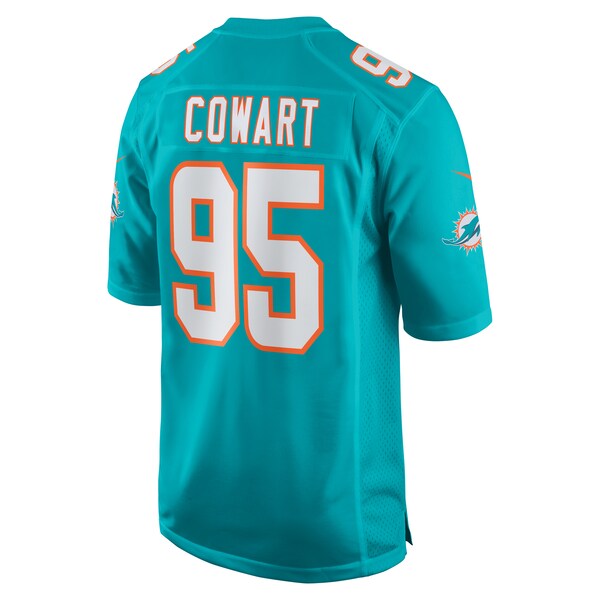 Byron Cowart Miami Dolphins Nike  Game Jersey -  Aqua