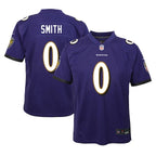 Roquan Smith Baltimore Ravens Nike Youth Team Player Game Jersey - Purple