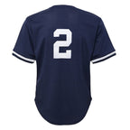 Derek Jeter New York Yankees Youth Cooperstown Collection Mesh Batting Practice Jersey - Navy