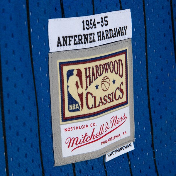 Penny Hardaway Orlando Magic 1994/95 Hardwood Classics Fadeaway Swingman Player Jersey - Royal/Black