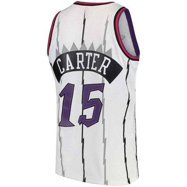Vince Carter Toronto Raptors 1998/99 Hardwood Classics Swingman Jersey - White/Purple
