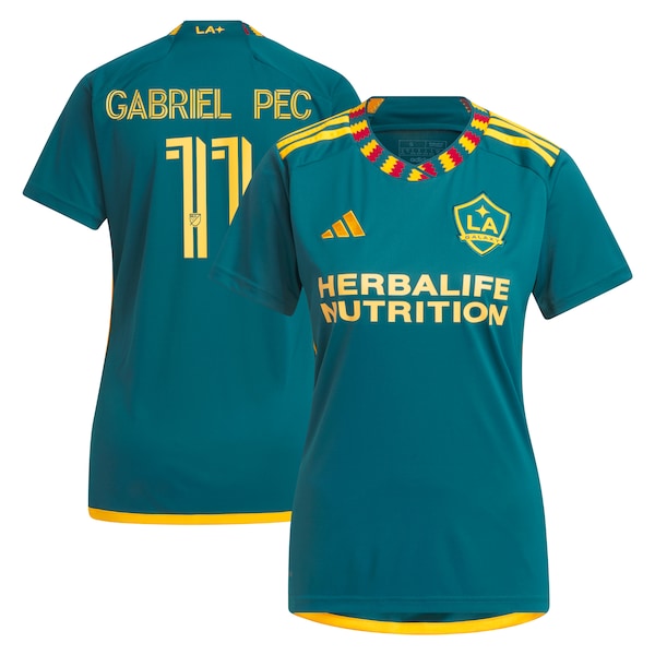 Gabriel Pec LA Galaxy adidas Women's 2024 LA Kit Replica Player Jersey - Green