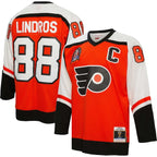 Eric Lindros Philadelphia Flyers Captain Patch 1996/97 Blue Line Player Jersey - Orange