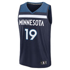 Joan Beringer Minnesota Timberwolves  Youth 2025 NBA Draft First Round Pick Fast Break Replica Jersey - Icon Edition - Navy