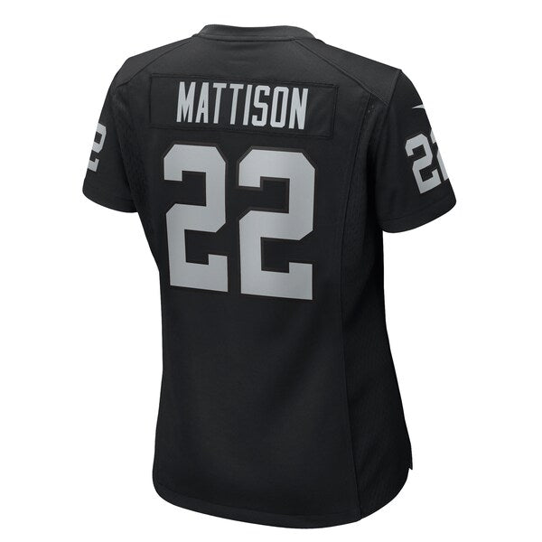 Alexander Mattison Las Vegas Raiders Nike Women's  Game Jersey -  Black