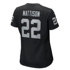 Alexander Mattison Las Vegas Raiders Nike Women's  Game Jersey -  Black
