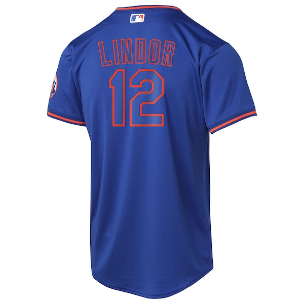 Francisco Lindor New York Mets Nike Youth Alternate Limited Player Jersey - Royal/Gray