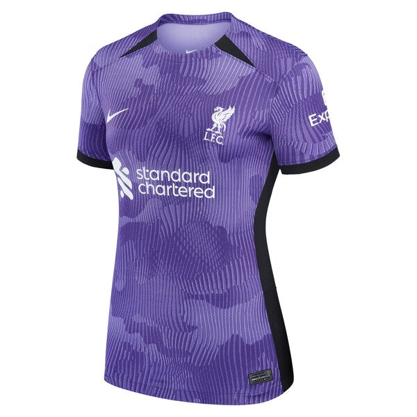 Virgil van Dijk Liverpool Nike Women's 2023/24 Third Stadium Replica Player Jersey - Purple