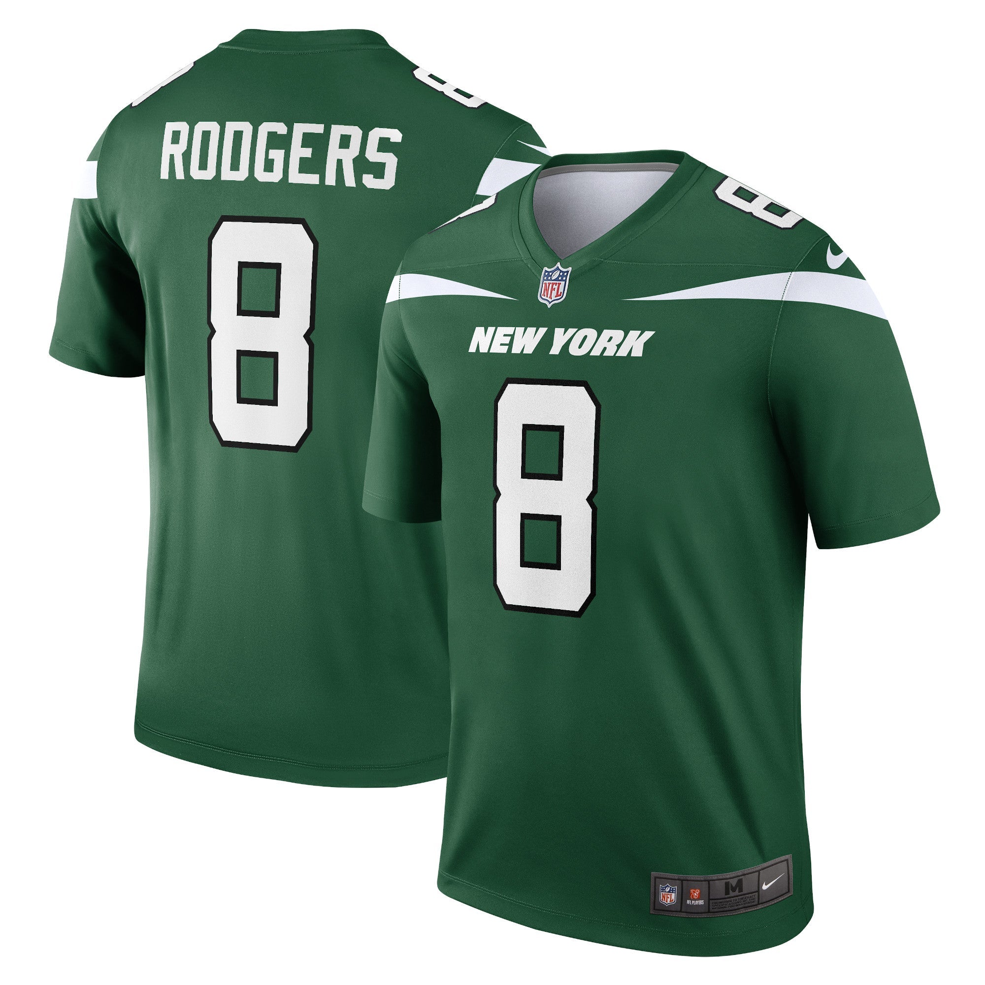 Aaron Rodgers New York Jets Nike Men's Alternate Legend Player Jersey - Stealth Black/Green/White