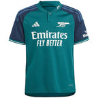 Arsenal adidas Youth 2023/24 Third Replica Custom Jersey - Green