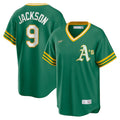 Reggie Jackson Oakland Athletics Nike Road Cooperstown Collection Player Jersey - Kelly Green
